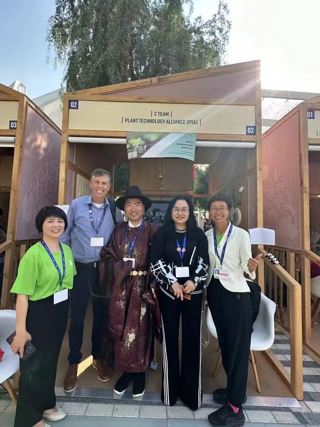 pta at its COP28 exhibition booth in Dubai